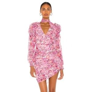 for love + lemons Cheyenne floral ruched dress - XS